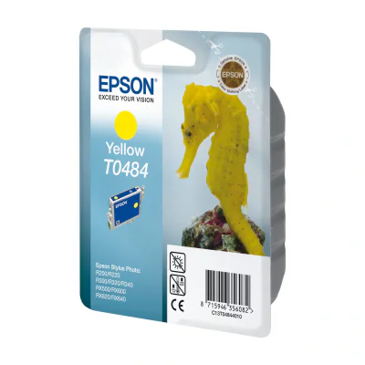Epson Seahorse Singlepack Yellow T0484, Yellow, Pigment-based ink, 13 ml, 1 pc(s), Single pack