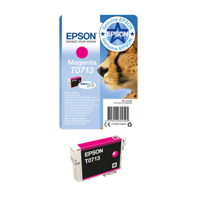 Epson Singlepack Magenta T0713 DURABrite Ultra Ink, Standard Yield, Magenta, Pigment-based ink, 5.5 ml, 1 pc(s), Single pack