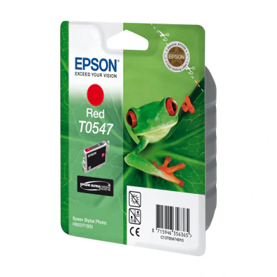 Epson Singlepack Red T0547 Ultra Chrome Hi-Gloss, Red, Pigment-based ink, 13 ml, 13 ml, 1 pc(s), Single pack