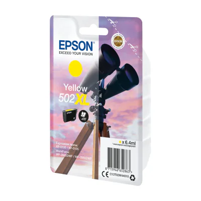 Epson Singlepack Yellow 502XL Ink, High (L) Yield, Yellow, Pigment-based ink, 6.4 ml, 1 pc(s), Single pack