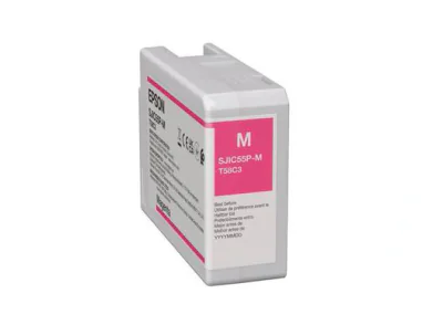 Epson SJIC55(M): Ink cartridge for ColorWorks CW-D6500/D6000 (Magenta), Magenta, 80 ml, 1 pc(s), Single pack