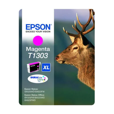 Epson Stag Singlepack Magenta T1303 DURABrite Ultra Ink, High (L) Yield, Magenta, Pigment-based ink, 10.1 ml, 1 pc(s), Single pack
