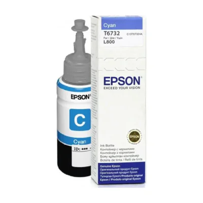 Epson T6732 Cyan ink bottle 70ml, Original, Cyan, Epson L800, Standard Yield, 70 ml, Inkjet printing