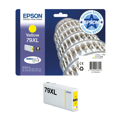 Epson Tower of Pisa Singlepack Black 79XL DURABrite Ultra Ink, High (L) Yield, Black, Pigment-based ink, 41.8 ml, 1 pc(s), Single pack