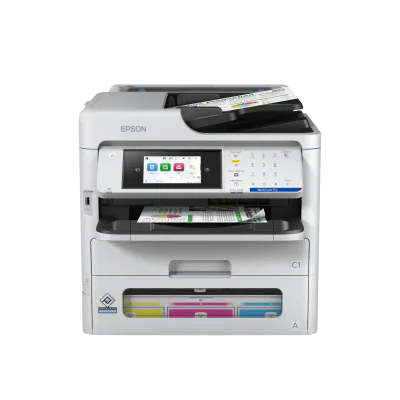 EPSON WF-PRO EM-C800RDWF A4 INKJET MFP, Viteza printare: 25ipm, Alimentare hartie: 250 coli, Interfata: USB, WI-FI, Retea, DADF 50 coli, 30ipm, Ecran 4.3", Dimensiuni: 425x535x513mm, optional: sertar hartie 500 coli (max 3).
