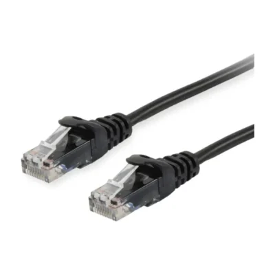 Equip Cat.6 U/UTP Patch Cable, 5.0m, Black, 5 m, Cat6, U/UTP (UTP), RJ-45, RJ-45, Black