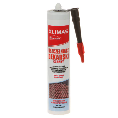 Etanșant cauciucat pentru acoperișuri KLIMAS UDE-310-CZ, cartuș 310 ml, negru