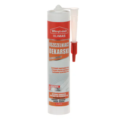 Etanșant cauciucat pentru acoperișuri KLIMAS UDK-310-BB, cartuș 310 ml, incolor