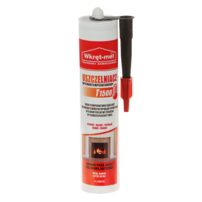 Etanșant pentru temperaturi înalte KLIMAS UWT-310-CZ, cartuș 310 ml, negru