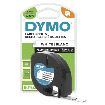 Etichete termice DYMO 12mm LetraTAG Plastic tape