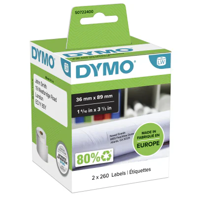Etichete termice DYMO LW - Large Address - 36 x 89 mm - S0722400