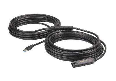 Extender ATEN UE3315A-AT-G. Lungime cablu: 15 m. Conector 1: USB A, Conector 2: USB A, Versiune USB: USB 3.2 Gen 1 (3.1 Gen 1), Data minima de transfer a ratelor: 5 Gbit/s, Culoarea produsului: Negru