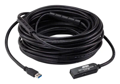 Extender ATEN UE332C-AT-G. Lungime cablu: 20 m. Conector 1: USB A, Conector 2: USB C, Versiune USB: USB 3.2 Gen 1 (3.1 Gen 1), Data minima de transfer a ratelor: 5 Gbit/s, Culoarea produsului: Negru