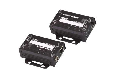Extender Aten VE811-AT-G. Tipul: Emițător & receiver AV, Rezoluţia maximă: 4096 x 2160 Pixel, Tipuri de cabluri suportate: Cat5e, Cat6, Cat6a. Tehnologia de conectare: Prin cablu. Tensiune operare (emițător): 5 V, Tensiune operare (receptor): 5 V. Gr
