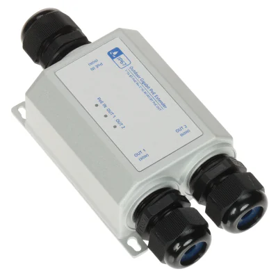 Extender Ethernet + PoE DELTA NETWORK SPT-POE/2-POE-1G-IP67, 1 intrare, 2 ieșiri RJ-45, IP67