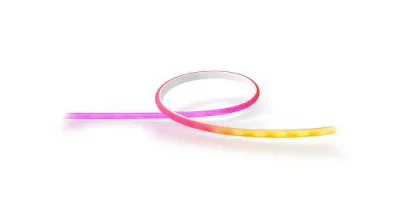 Extensie Banda LED RGB inteligenta Philips Hue Gradient Lightstrip ,12.3W, 900 lm, lumina alba si color, IP20, Silicon, 1 metru