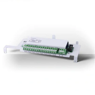 Extension module for FS4000, FD4201/8:- 8 relay outputs fo fire;- interface RS485.