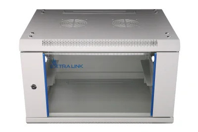 EXTRALINK 6U 600X600 WALL-MOUNTED RACKMOUNT CABINET GREY  600 x 600 x 266.7 mm