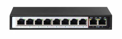 Extralink CERES  PoE Switch  8x 100Mb/s PoE/PoE+ 2x RJ45 Uplink 100Mb/s 96W