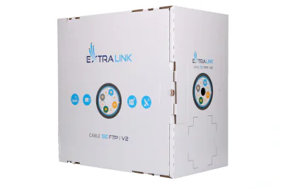 EXTRALINK EX.8710 cablu retea de exterior FTP Cat.5E full cupru 305M