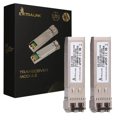 Extralink SFP28 25G 2-Pack  SFP28 Module  25Gbps LC/UPC Duplex 850nm 100m multi mode DOM