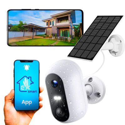 Extralink Smart Life SolarEye  Outdoor camera with solar panel  wireless Full HD 1080p Wi-Fi 5200mAh battery IP54