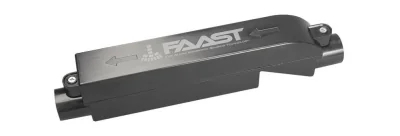 F-INF-25 filtru extern care poate fi utilizat cu sistemele FAAST, greutate: 225 g, dimensiuni: 44 × 60 × 294 mm, temperatura de functionare: -30°C si +70°C.