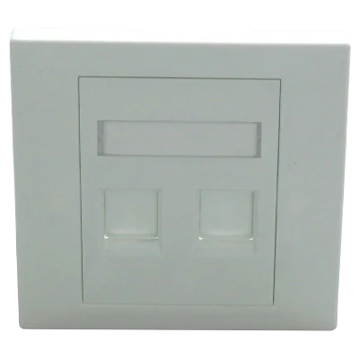 Faceplate Keystone RJ45,86x86, 2 porturi, EMTEX, "EMT-FP8686-2"