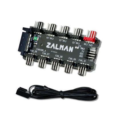 Fan HUB Zalman, 10 port x 4-pin PWM, SATA 12V, "ZM-PWM10 FH"