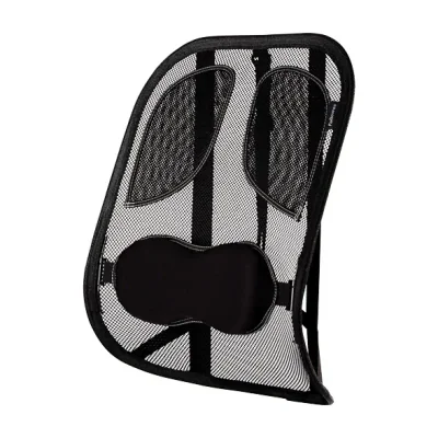 Fellowes Back Support for Office Chair - Professional Series Mesh Office Chair Back Support - Easy To Attach - H19.53 x W30.32 x D36.99cm, Graphite, Mesh back support, Mesh, 304 mm, 195 mm, 370 mm