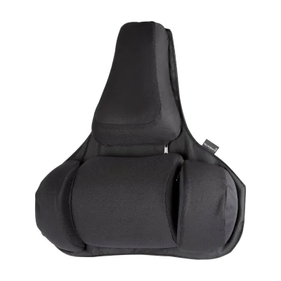 Fellowes Back Support for Office Chair - Professional Series Ultimate Back Support with Antibacterial Protection - H36.5 x W37.5 x D5.5cm, Black, Mesh back support, Fabric, 375 mm, 365 mm, 55 mm