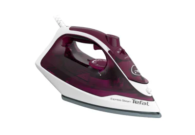 Fier de calcat Tefal Express Steam FV2835E0, 2400W, Jet de abur 160 g/min, abur variabil 0-35 g/min, 270 ml, violet