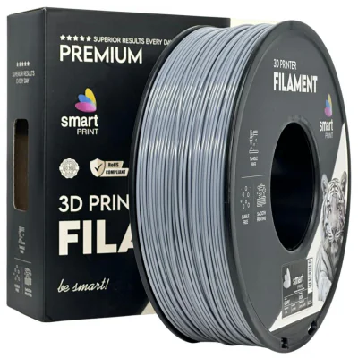 Filament 3D Smart Print, Diamentru 1.75mm, Greutate: 1KG, Culoare: Gri, Material: ASA, Temperatura: 220-250c.