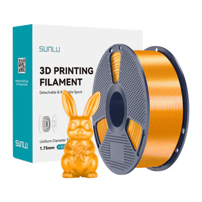 Filament de mătase Sunlu PLA+ (culoare alamă)
