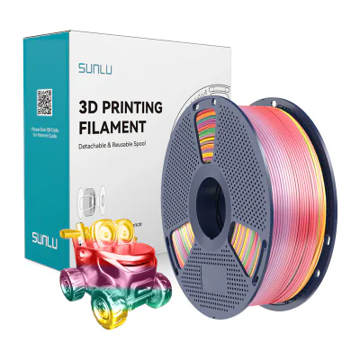 Filament de mătase Sunlu PLA+ (Rainbow 01)