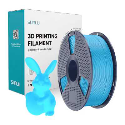 Filament Sunlu PLA care strălucește în întuneric (albastru)