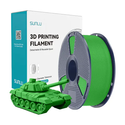 Filament Sunlu PLA de mare viteză, verde