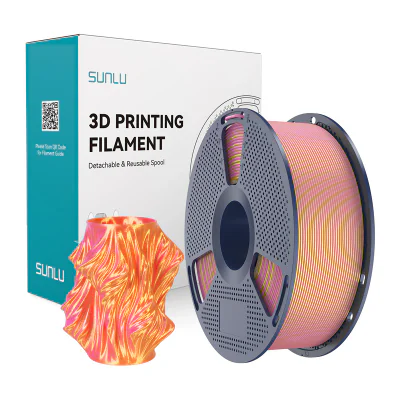 Filament Sunlu PLA+ Silk în două culori (roz și auriu)