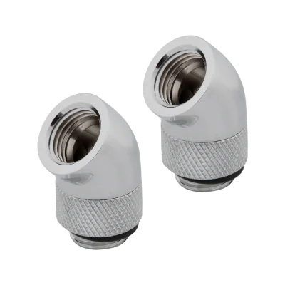 FITTING adaptor CORSAIR, filet G1/4", fitting angled rotary 45°, chrome, "CX-9055001-WW"