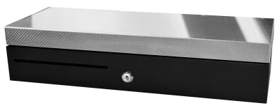 FLIP LID CASH DRAWER SS FRONT/BLACK 460X170X100 RJ11 CABLE