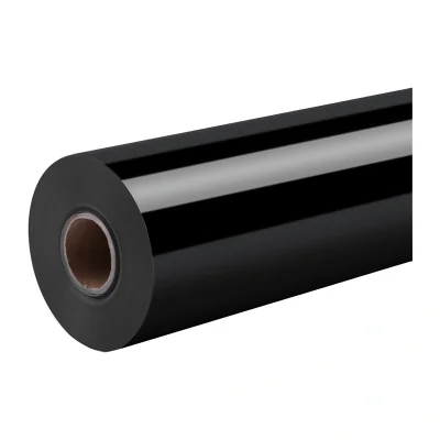Folie autoadezivă lucioasă HTVRONT, 30,5 cm x 180 cm (negru)