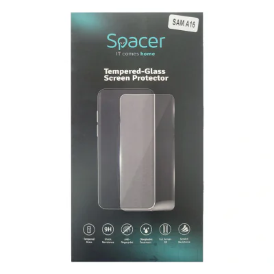 FOLIE STICLA Spacer pentru Samsung Galaxy A16 grosime 0.3mm, acoperire totala ecran, strat special anti-ulei si anti-amprenta, Tempered Glass, sticla 9D, duritate 9H "SPPG-SM-GX-A16-TPU"