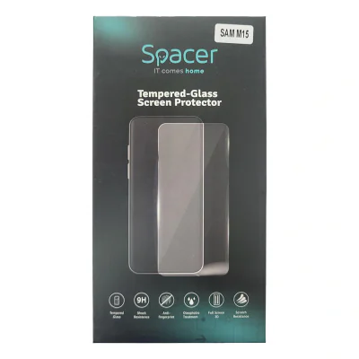 FOLIE STICLA Spacer pentru Samsung Galaxy M15 grosime 0.3mm, acoperire totala ecran, strat special anti-ulei si anti-amprenta, Tempered Glass, sticla 9D, duritate 9H "SPPG-SM-GX-M15-TPU"
