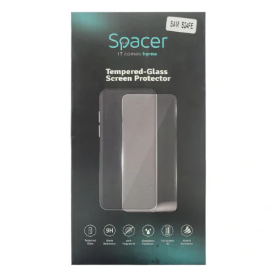 FOLIE STICLA Spacer pentru Samsung Galaxy S24FE grosime 0.3mm, acoperire totala ecran, strat special anti-ulei si anti-amprenta, Tempered Glass, sticla 9D, duritate 9H "SPPG-SM-GX-S24FE-TPU"