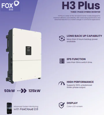 FoxESS OnGrid Inverter 3-Phase H3 Plus 100.0 , 100kW