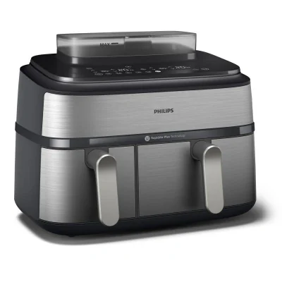 Friteuz cu aer cald (Air Fryer) PHILIPS NA555/00, 1 m, Silver