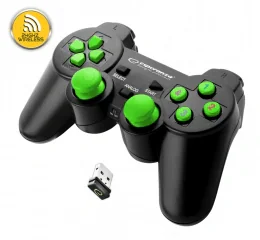 Gamdepad Esperanza Gladiator EGG108G cu vibratii Wireless PC/PS3 Verde "EGG108G"