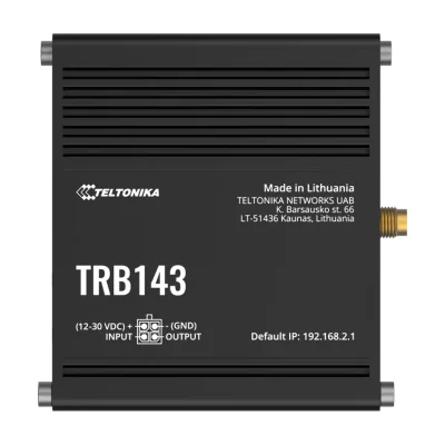 Gateway TELTONIKA TRB143, 4G LTE Cat 4, 1x Gigabit, DIN rail