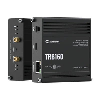 Gateway TELTONIKA TRB160, 4G LTE Cat 6, 1x Gigabit, DIN rail