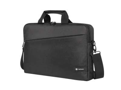 Geanta laptop Natec Beira, compatibilitate dimensiune laptop 15.6"-16", 1 compartiment, material Polyester 300D, negru